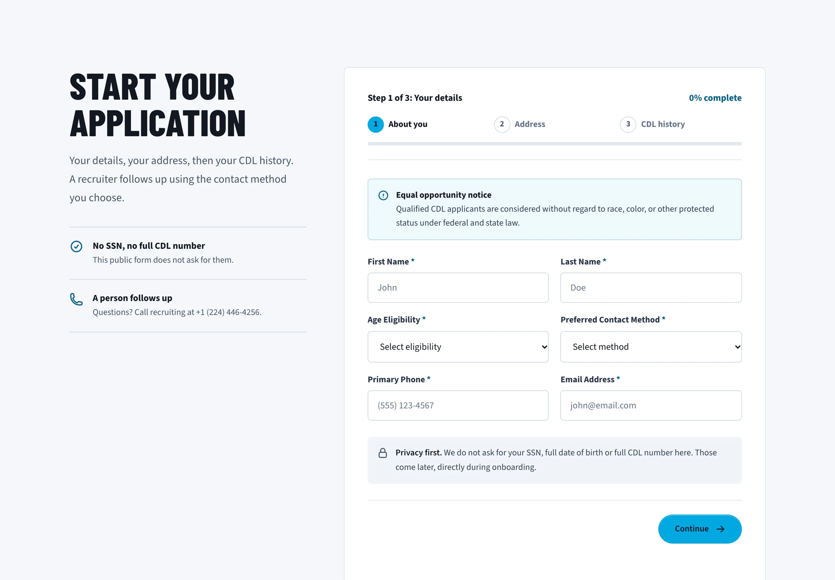 Driver application